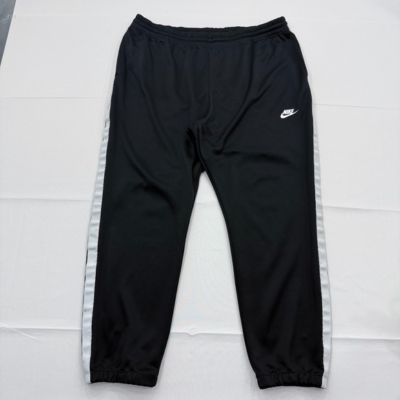 Nike Tribute Joggers Sweatpants Mens 3XL Tapered Elastic Waist Black Athletic - Picture 1 of 13